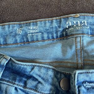 ANA Low Rise Straight Jeans